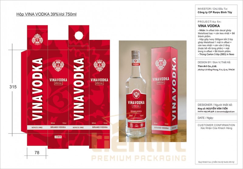 VINAVODKA ĐỎ