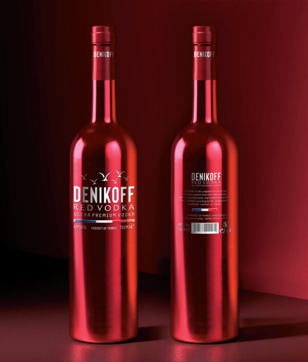 Nhãn Vodka Pháp đỏ